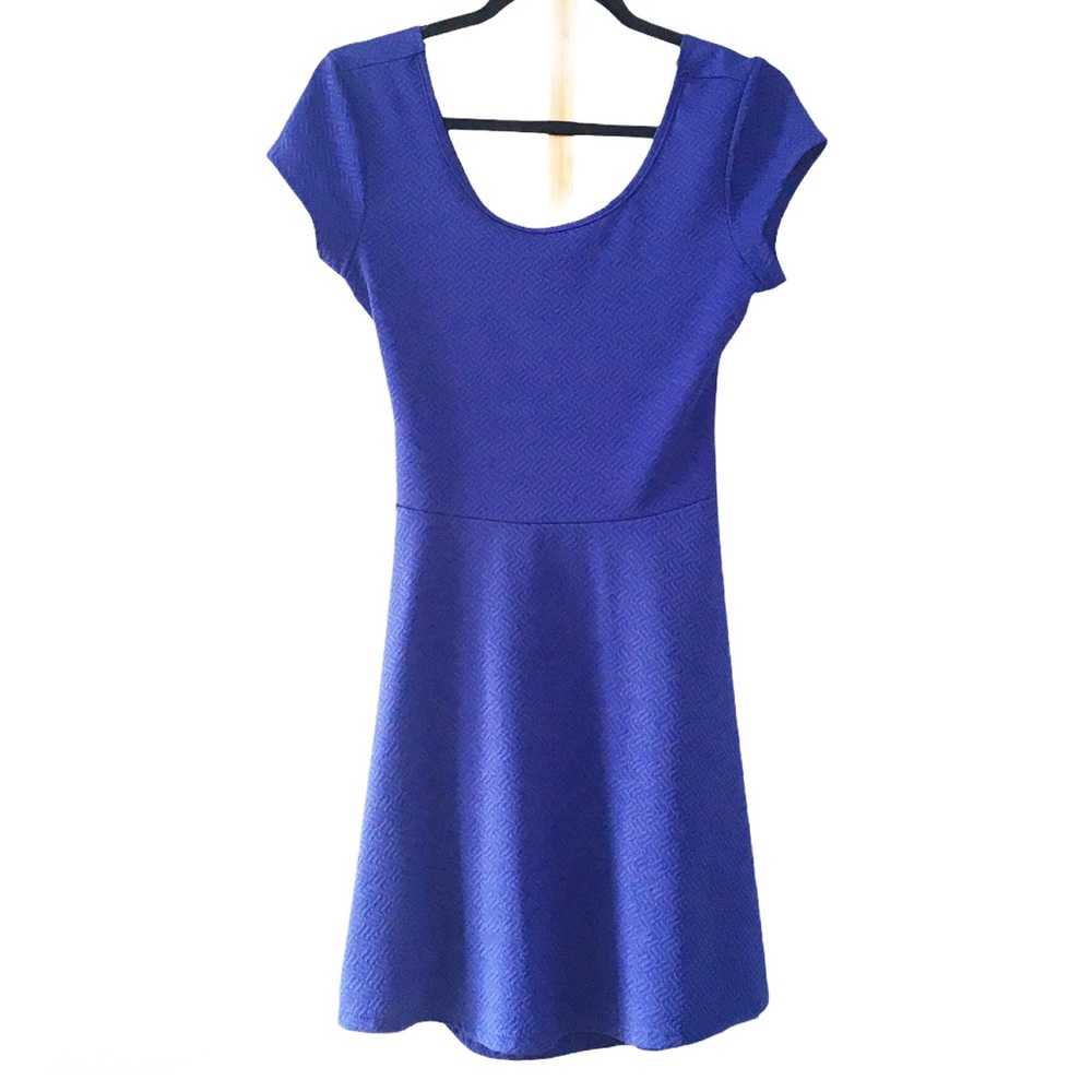 Snap skater dress in blue size large